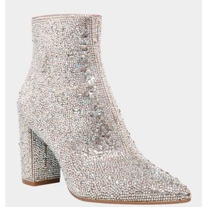 Betsey Johnson Cady Rhinestone Booties - Size 11